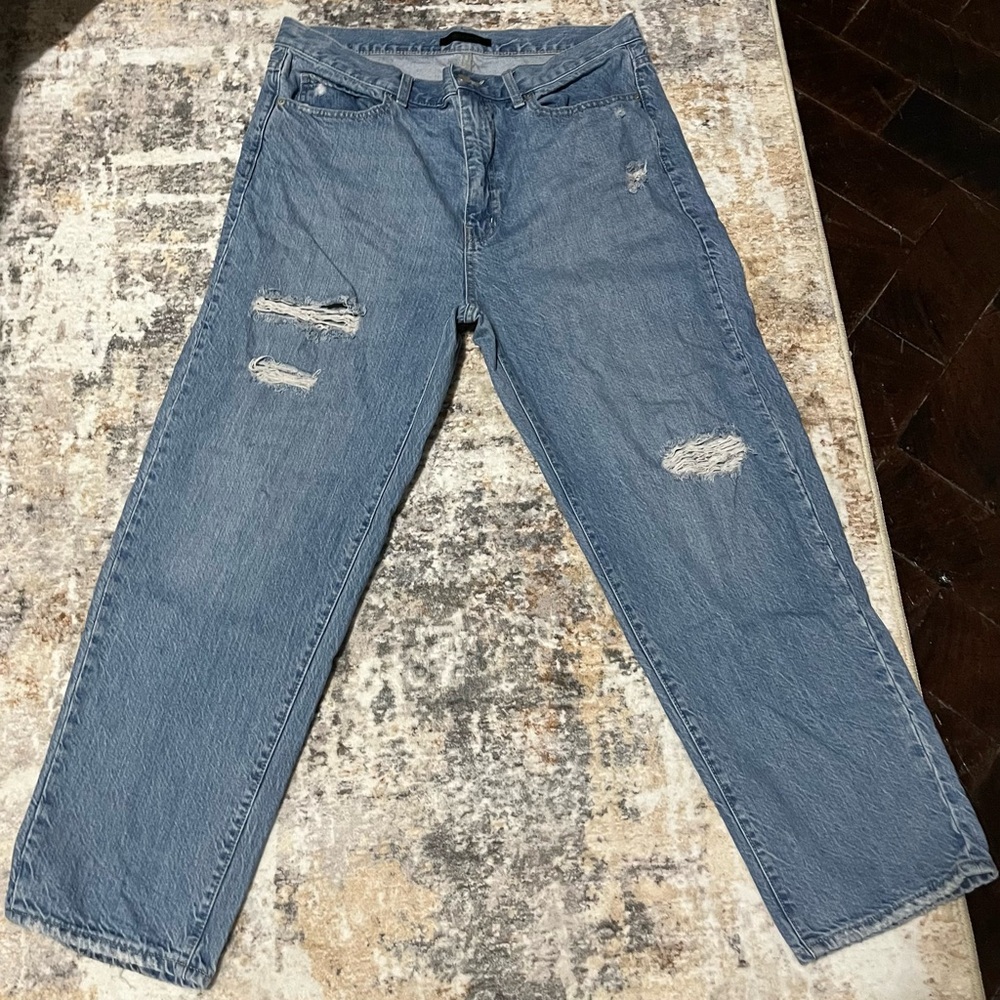 Uniqlo Men's Light Blue Relaxed Jeans